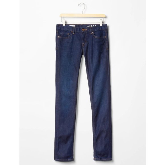 Gap 1969 Resolution Real Straight 33 / 16 Reg dark wash blue jeans #2 - Picture 2 of 15